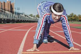 athlete before sprint