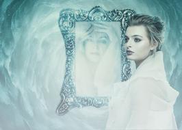 Woman Mirror Psyche drawing