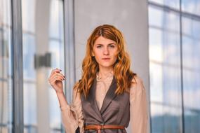 portrait of a business woman near the windows