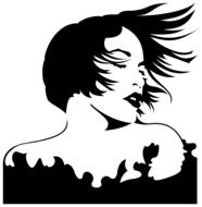 girl hair drawing