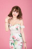 girl in a light summer dress