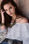portrait of a glamorous model