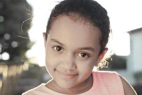 Beautiful child Girl, face portrait