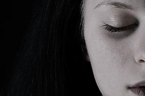 Girl in the depression