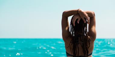 Beach Vacation Girl sea