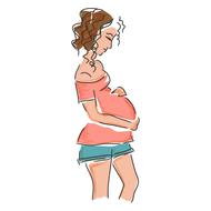 drawing of pregnant mom