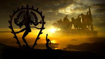 landscape clipart of Fantasy Religion Sun