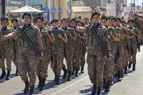 Woman soldiers of the army
