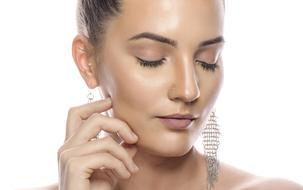 portrait of a woman with beautiful skin