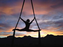 aerial yoga outdoor
