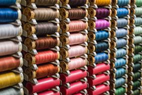 reel with colorful threads