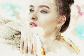 magnificent Girl portrait drawing