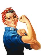 vintage poster with a woman
