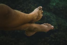 Feet Sand and sea