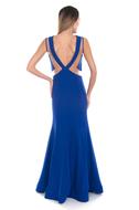 Blue Dress Stylish woman