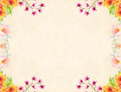 flower background vintage frame drawing