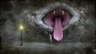 clipart of stone mouth