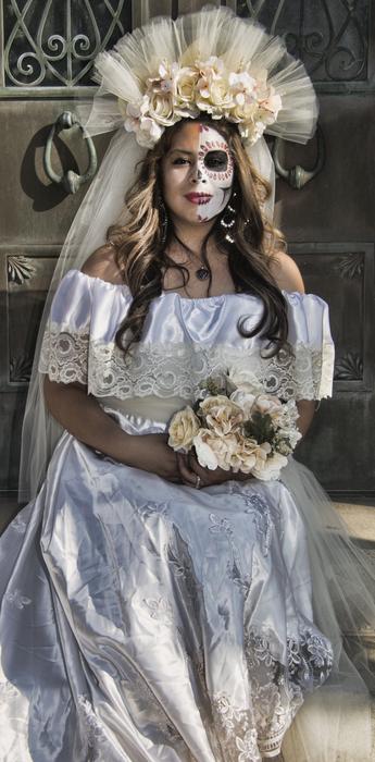 Woman with the makeup on the celebration
