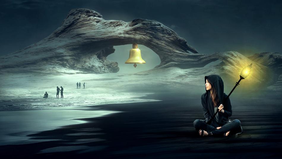 Fantasy Beach Atmosphere as a drawing