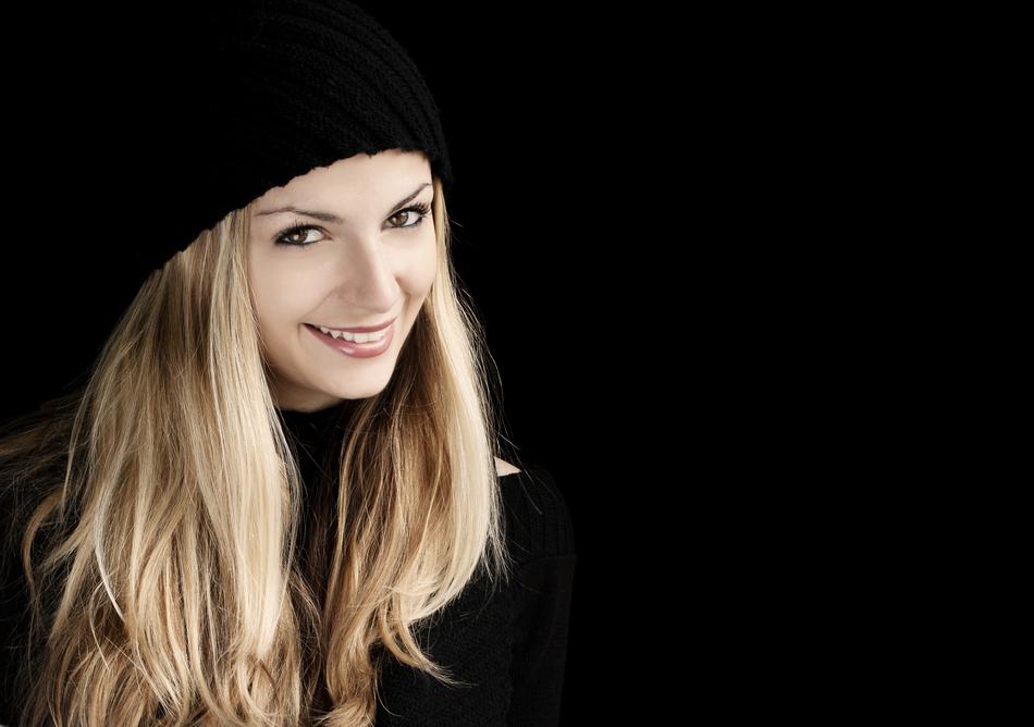 pretty smiling blonde