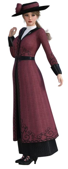 historical fashion as a 3d model