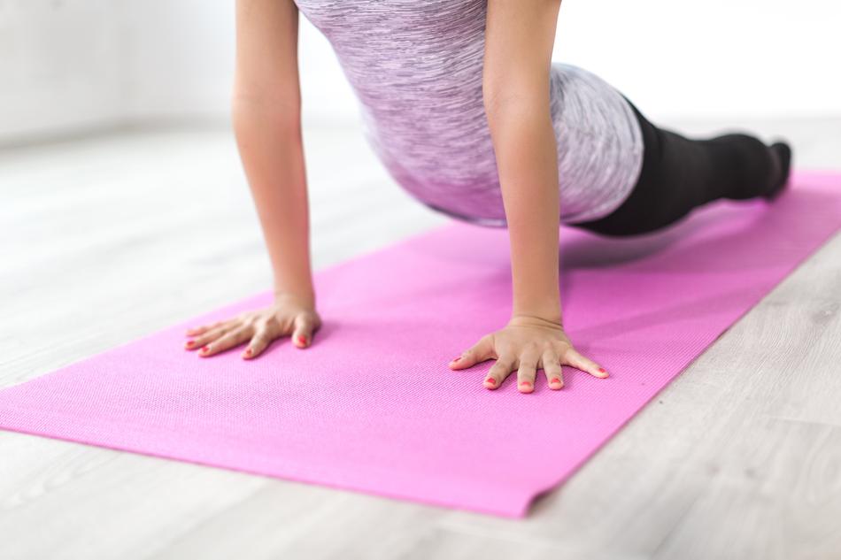 Woman meditation fitness
