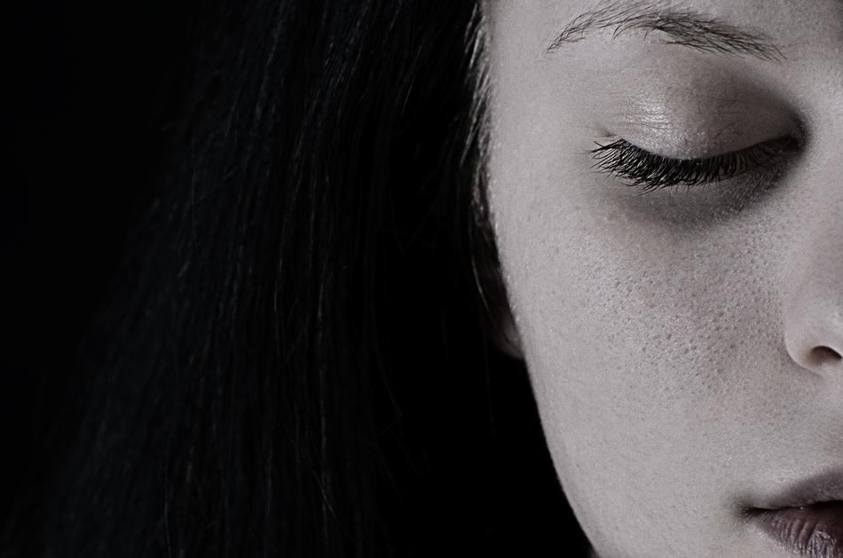 Girl in the depression