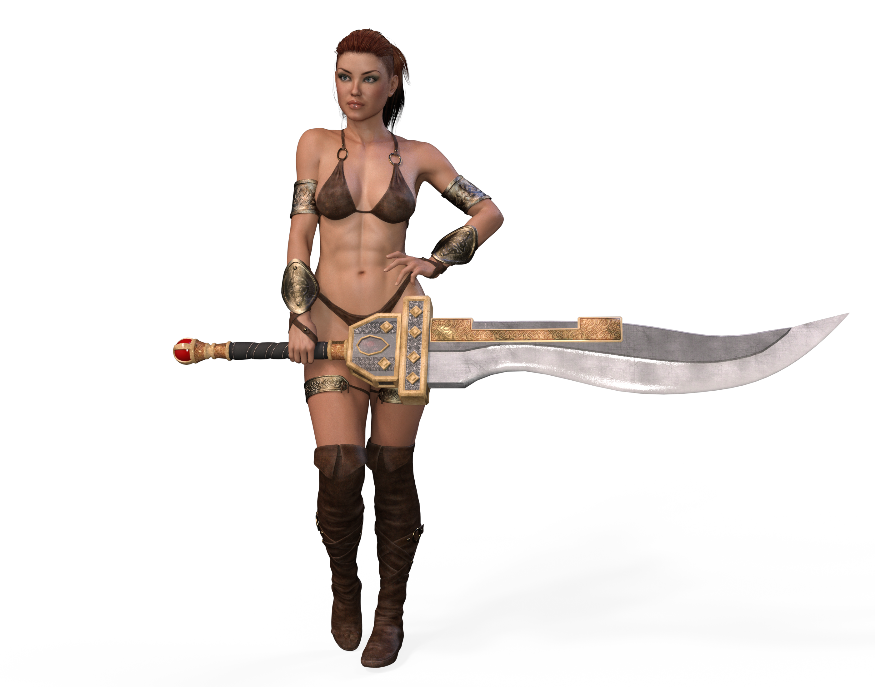 File size: 2.09Mb, woman with giant sword, <b>amazone</b>, render picture with tag...