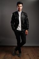 a man during a photo shoot