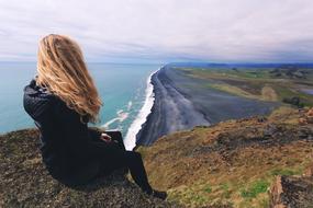 Beach Daylight girl Landscape
