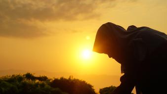 Sunrise Muslim person