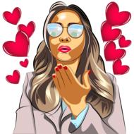 girl beauty love drawing