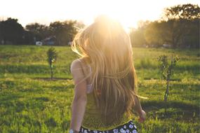 magnificent Blonde Girl Backlight