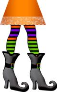 witches legs, halloween as a drawing