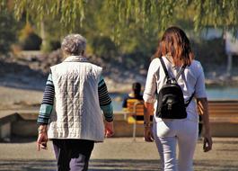 women in the park on a sunny day