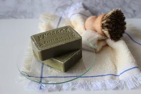 natural brush and care soap