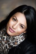 portrait of a beautiful brunette