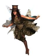 3d image of a fairy elf on a white background