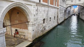 Bridge of Sighs - the name of one of the bridges in Venice across the Palace Canal