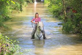 Horse Woman river