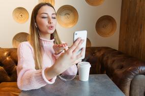 young woman talking on the smartphone