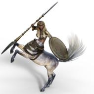 clipart of centaur hybrids spear