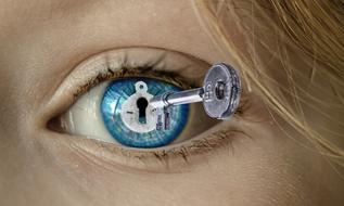 clipart of Eye Key