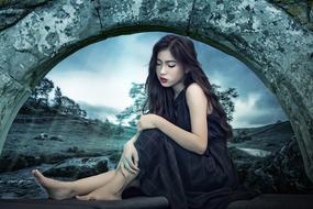 photo of female beauty young model