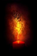 fiery woman as fantasy