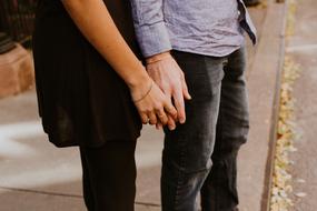 Couple hands love