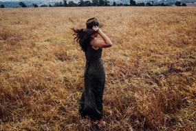 dry Grass Field girl