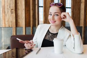 Woman Young with phone