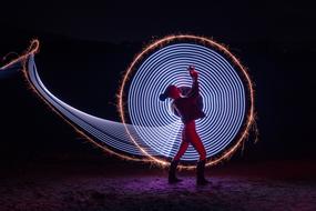 performance of painting light