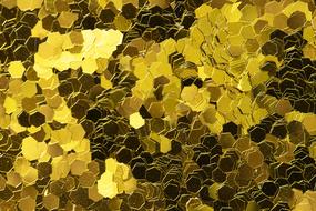 macro photo of gold sequins